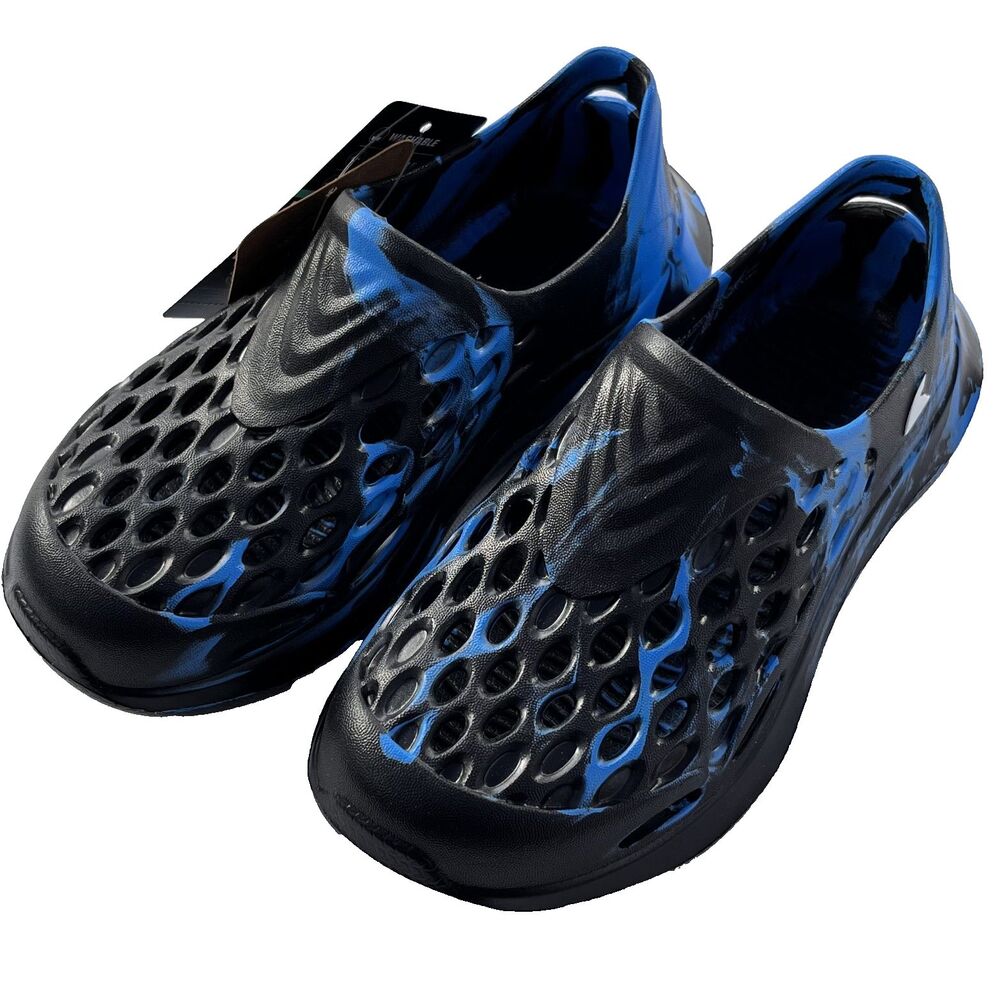 Rugged Shark Blue Black Slip-On Water Sneaker Big Boys‎ Size 1 Vacation Travel